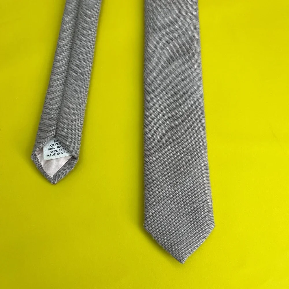 String Beans Vintage Skinny Boys Neck Tie, Tan